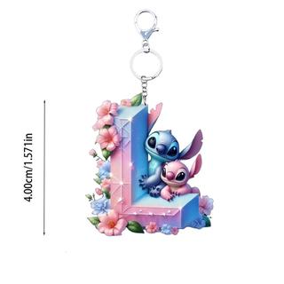 Disney Stitch Mica 2 Mặt In Hình Theo Yêu Cầu Chữ Cái 2D Móc Khóa Độc Đáo Tặng Sinh Nhật Halloween