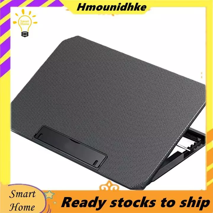 Gió 2 Quạt Chơi Game Laptop Làm Mát Cho Máy Tính Xách Tay 12-16 Inch Tấm Làm Mát Tản Nhiệt Tản Nhiệt Laptop Đứng Màu Đen