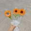Hoa Hướng Dương Mini Dệt Kim Bó Hoa Quà Tặng Ngày Nhà Giáo Sáng Tạo Handmade Hoàn Thành Bó Hoa Tốt Nghiệp Mùa Quà Tặng