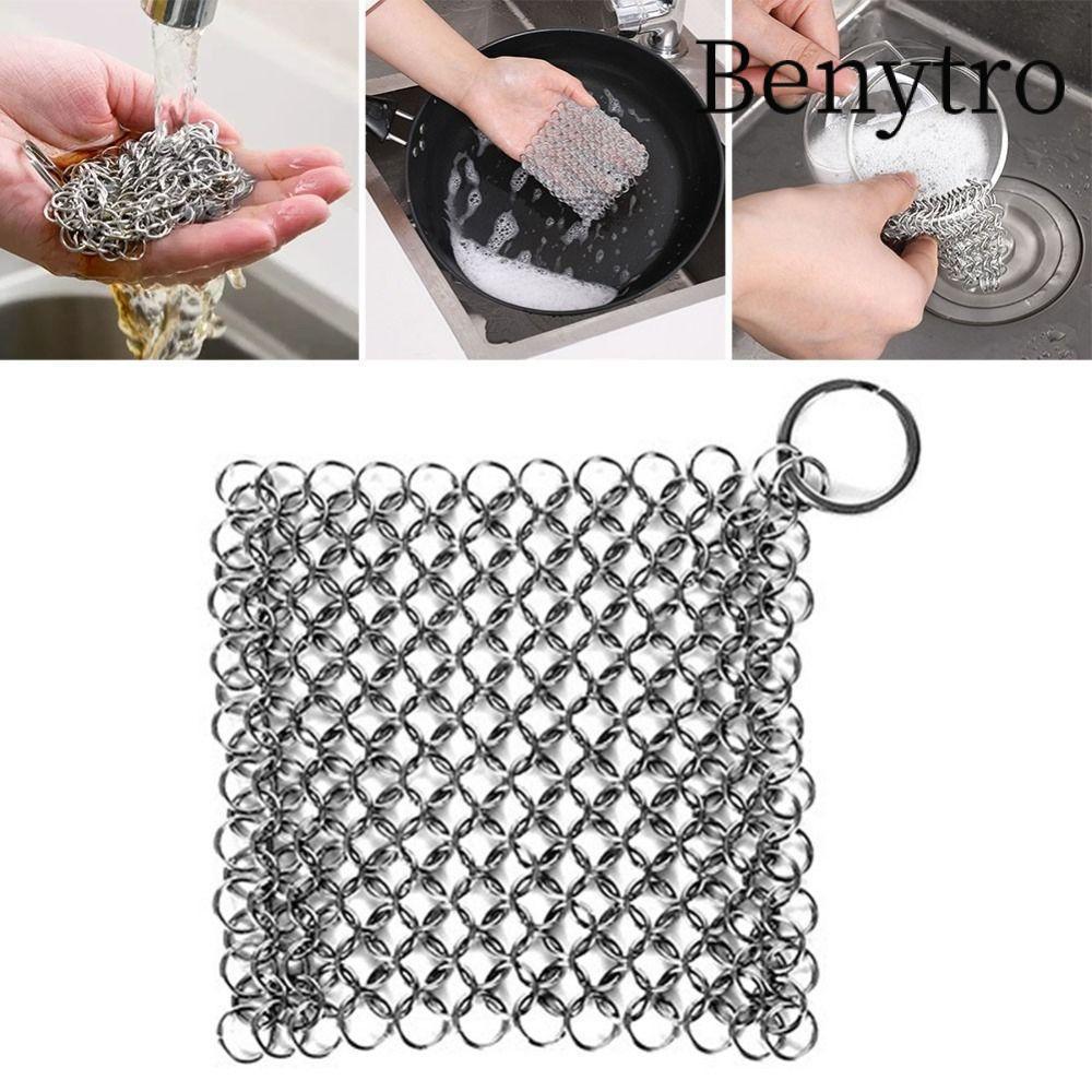 Benytro Máy làm sạch dây chuyền bằng thép không gỉ BENYTRO, Máy làm sạch nồi rỉ sét Bàn chải làm sạch, Máy chà sàn bóng gia dụng Nồi chà chảo Bàn chải kim loại Phụ kiện nhà bếp