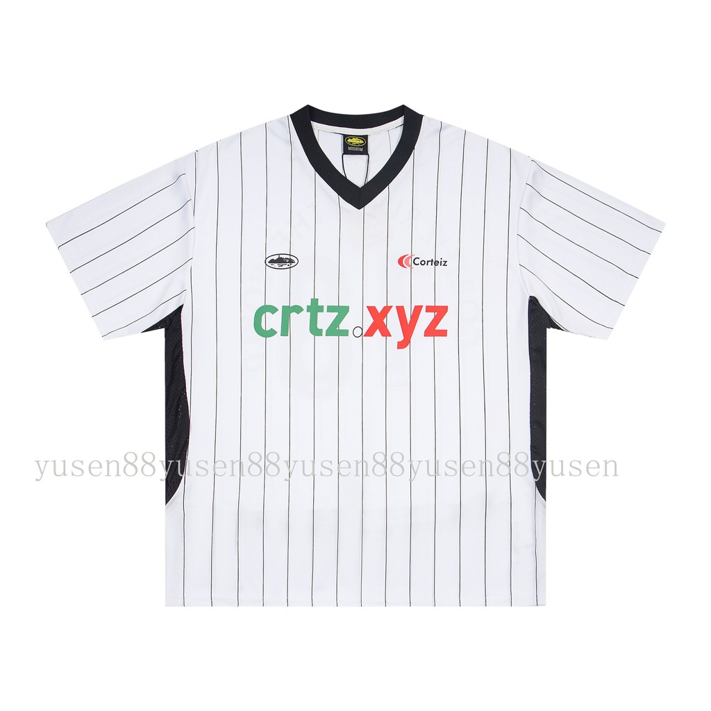 Chất lượng cao co * eiz Evil * Áo Jersey cổ chữ v Island Tay ngắn Thiết kế Niche Đồ thể thao khô nhanh Top