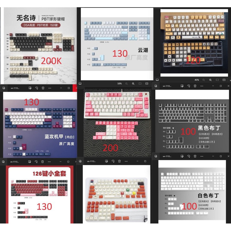 Nút bàn phím cơ - Keycap PBT New : Polar Gradient Mario Samurai Sakura Metal Heart ,... hàng new 100% | BigBuy360 - bigbuy360.vn
