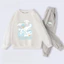 Kuromi Kids Áo Hoodie và quần thường ngày Bộ hai mảnh phong cách hoạt hình cho bé gái Trang phục hàng ngày cho trường học