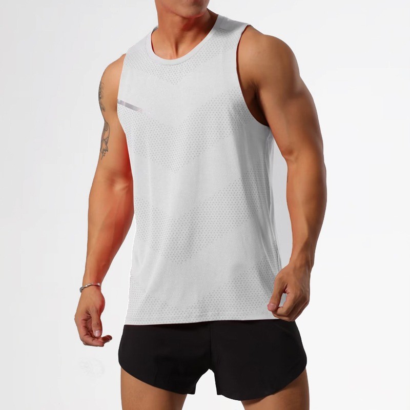 Áo Tank Nam Slim Fit thoáng khí, chống ẩm cho chạy bộ và tập luyện mùa hè