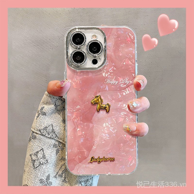 Vòng tay búp bê Pony Thích hợp cho iPhone17promax Vỏ điện thoại mate80 Cô gái có giá trị cao 16 15 Cứng