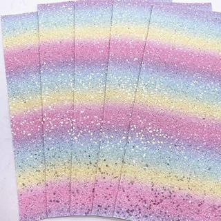 Vải ủi đậu Long lanh Gradient Rainbow