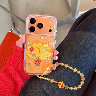 Ốp lưng cứng trong suốt Tương thích với iPhone 13 14 14Pro 14ProMax 15 15Pro 15ProMax 16 16Pro 16ProMax 17 17Pro 17ProMax Vỏ hoa văn lá bưởi