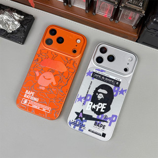 Ốp điện thoại Graffiti BAPE Ape Head Slim Matte Cover cho iPhone Series cho iPhone 17ProMax 17 17Pro 16ProMax 16Pro 16Pro 16 15 15Pro 14 Pro Max Vỏ