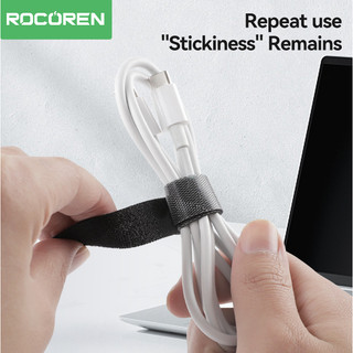 Rocoren Cáp Tổ Chức Quản Lý Cáp Cuộn Băng Bảo Vệ Cho Chuột Điện Thoại Dây Buộc Phụ Kiện Điện Thoại