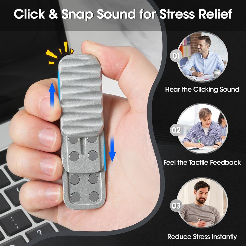 1 Máy Tính Hợp Kim Kẽm Fidget Thanh Trượt Người Lớn EDC Kim Loại Chống Âm Thanh Fidget Đồ Chơi Văn Phòng Lo Âu Giảm Căng Thẳng Đồ Chơi Bộ Sưu Tập Sở Thích