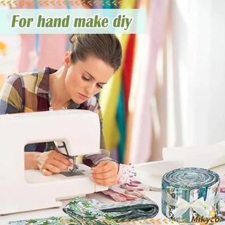 MKYCO 40 Cái Precuts Vải Jelly Rolls, Cotton Craft Green Print Chắp Vá Dải, Chất Liệu May DIY 6.3x25CM Quilting Vải Gói Phụ Kiện Thủ Công