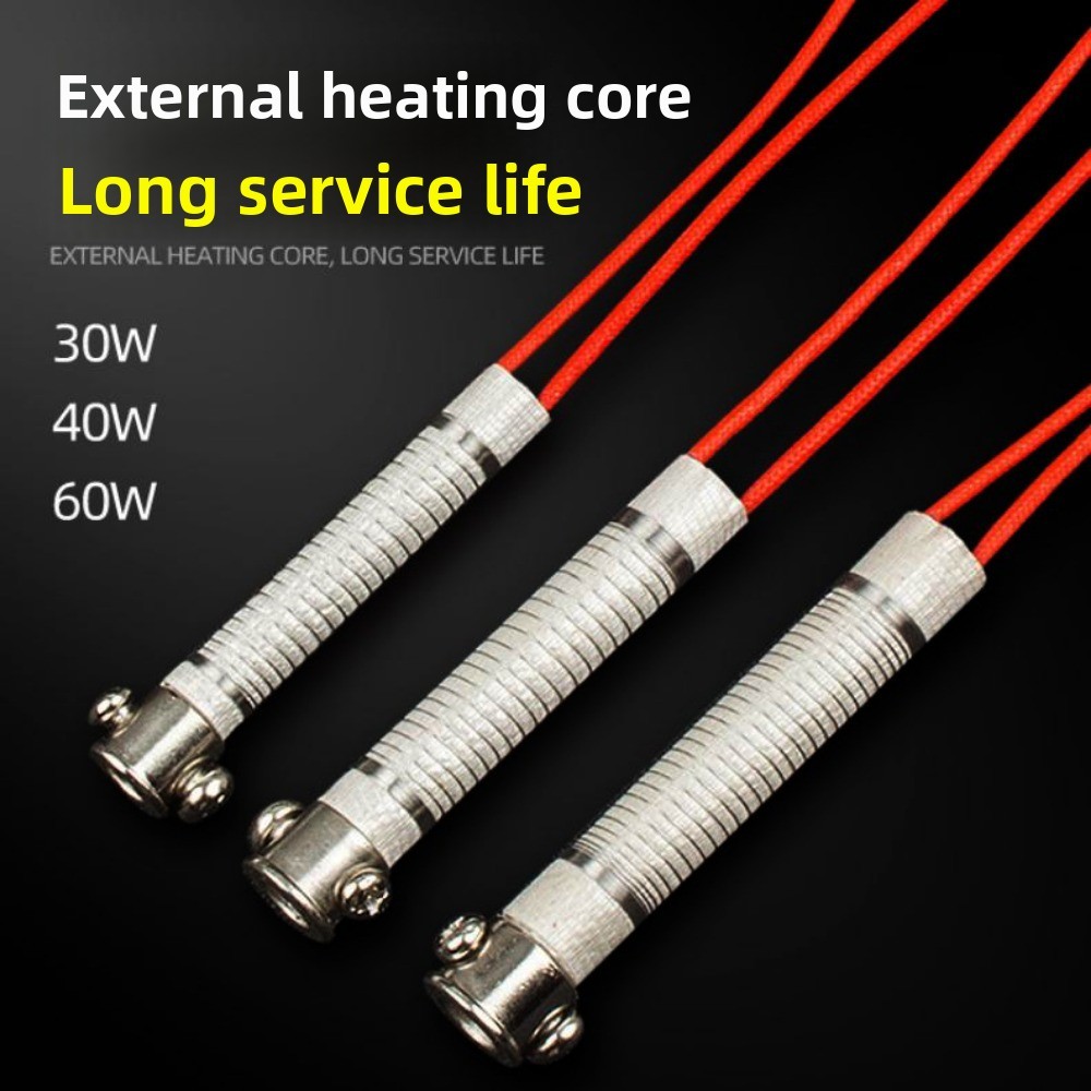 SAIA 1 / 10 chiếc Thay thế bộ phận sưởi ấm bên ngoài, Chịu nhiệt độ cao 30W40W60W100W Lõi sắt hàn điện, Thiết bị phụ tùng 220V chất lượng cao