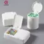 Springevenstar Để Bàn Hộp Bảo Quản Mini Cotton Swab Có Nắp Sinh Viên Mỹ Phẩm Cotton Nhựa Chống Bụi Sinh Viên Đồ Vặt Vặt Hoàn Thiện Hộp Springevenstar