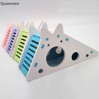 Queenten Lắp Ráp Hamster Đồ Chơi Trượt Chuột Lang Gấu Vàng Thoáng Khí Hamster Nhà QT
