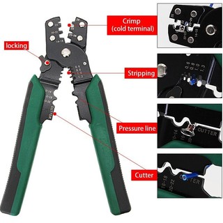 Hộp 320 đầu cos chỉa tròn trần các loại + kìm bấm cos đa năng P-5.8 + V-3.1 AIMVUKES