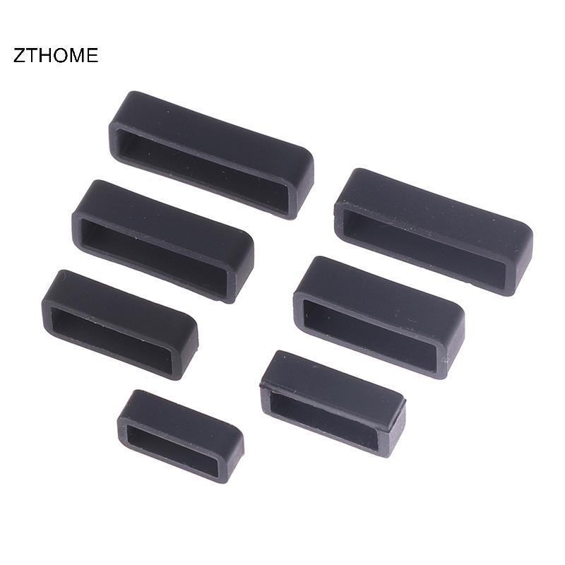ZTHOME 7 Kích Cỡ Bla Silicone Dây Đeo Đồng Hồ Giữ Vòng Vòng Cao Su Bule Vòng 14-26 Mm Giữ Giá Đỡ Dây Đeo Đồng Hồ Phụ Kiện HOT