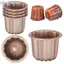 Khung Ảnh 6 Chiếc Canele Khuôn Bánh Chảo Không Sti Nhỏ Canele Khuôn Muffin Máy Nướng Bánh Cupcake Chảo Thép Carbon Bánh Ngọt Khuôn Mini Cupcake Giá Đỡ VN