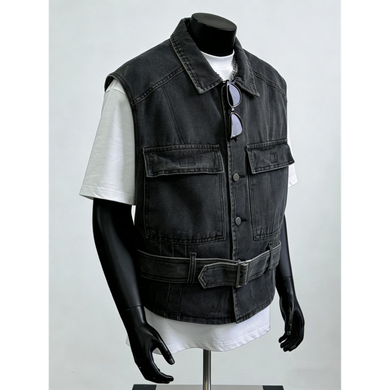 Áo khoác denim unisex thời trang, phù hợp cho mùa hè