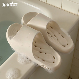 XIXITIAO Dép xỏ ngón mùa hè nam nữ kháng khuẩn phòng tắm rỗng thoát nước nâng vòm chân