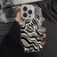 Zebra sọc cho iPhone16Promax151413 trường hợp màu bạc mờ XrXsmax nổ