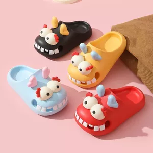Dép Trẻ Em Chất Lượng Cao Phong Cách Mới Mùa Hè Bé Trai Bé Gái Khủng Long Đế Mềm Chống Trơn Trượt Nhà Phòng Tắm Bãi Biển Trẻ Em Sandal Ngoài Trời