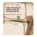 Lưới chống muỗi Yurt, phổ biến cho giường ngủ / tầng dưới ký túc xá dành cho sinh viên, phù hợp với giường 0,9m, có ba cửa chống bụi, Top vuông / Top nhỏ, Blackout mạnh / Phiên bản không bị mất điện — ảnh 7