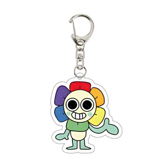NEW Cross-border Game Dandy's World Scraps World Mini Cute Dandy Vee Shelly Pebble acrylic keychain Pebble Keyrings