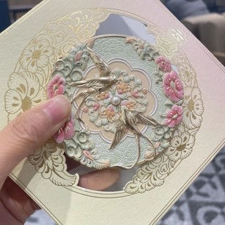 Gương Mini YUUKII, Dụng Cụ Mỹ Phẩm Hoa Mẫu Đơn Vintage, Quà Tặng Gương Trang Điểm Bỏ Túi Phong Cách Trung Hoa Hợp Thời Trang