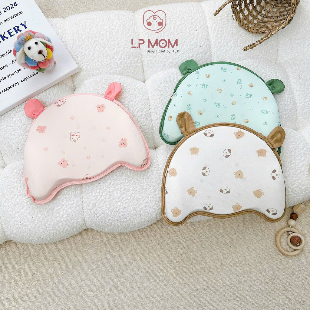 [G6 kích thước 28x22x4,5 ] Gối cao su mềm thoáng khí mát mẻ mùa hè cho bé