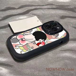 Ốp lưng IPhone 17 16 15 14 13 12 11 Pro Max XRXSMax 78 Plus Phim hoạt hình dễ thương Blush Little New Puff Case