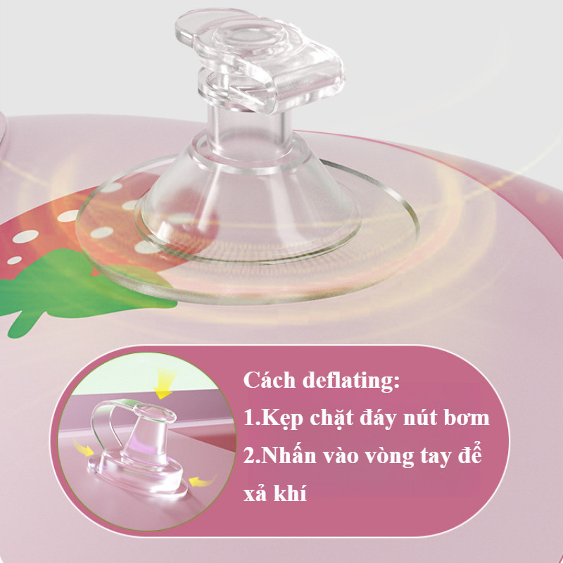 Phao bơi gấp gọn chống lật,có họa tiết dễ thương,đỡ nách chống lật dành,An toàn trẻ em
