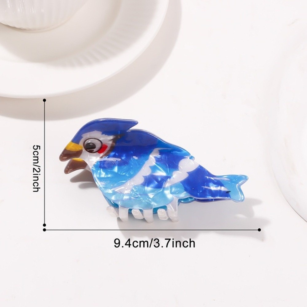 Kẹp tóc chim ruồi TRACELIOIAN, thiết kế hoạt hình nhiều màu, phong cách Hàn Quốc, chất liệu acetate, phụ kiện tóc nữ