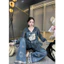 Đồ bộ Pyjama họa tiết chất liệu lụa latin tay dài quần dài Freesize 46-54kg - cn148