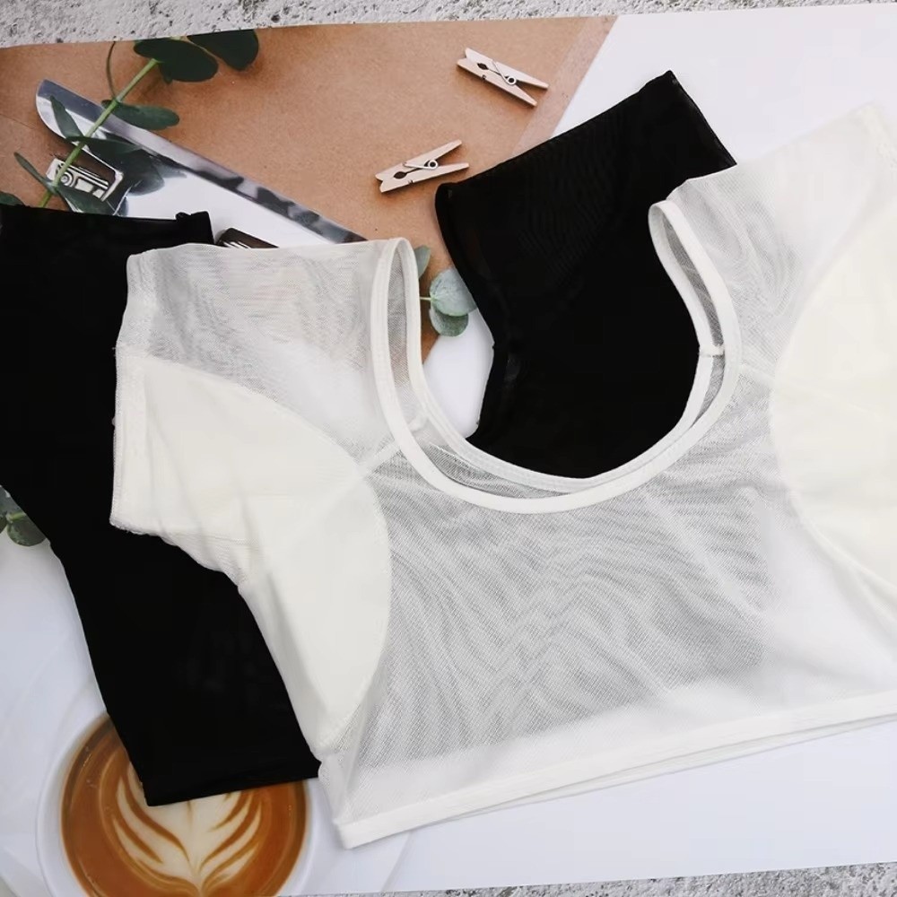 Quần áo thấm mồ hôi HOBBYIN, Áo vest quấn ngực lưới trong suốt siêu mỏng, Bảo vệ mồ hôi nách Nhanh khô thoáng khí Nhẹ có thể giặt được Áo vest chống mồ hôi cho nữ