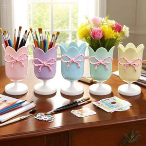 Giá Đỡ Bút Tulip Để Bàn Cô Gái Dễ Thương Bút Trẻ Em Học Sinh Đồ Trang Trí Sáng Tạo Học Sinh Tiểu Học Cao Cấp Đa Năng