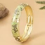 JUNYUE88US Vintage Cloisonne Bangle, Men Hoa Nhiều Màu Sắc Vòng Tay Hoa, Bohemian Truyền Thống Dân Tộc Cổ Điển Vòng Tay Nữ Trang Sức