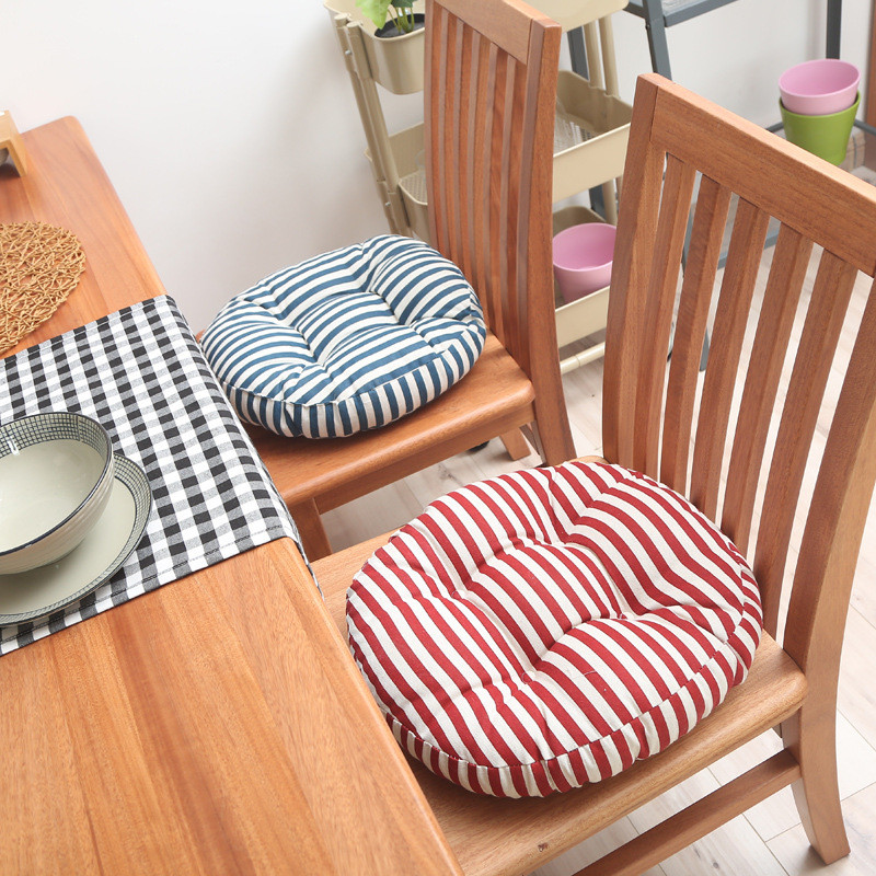 Đệm ngồi vải lanh cotton phong cách Nhật Bản tatami, tròn, nâng cao, dùng cho bàn ăn, ghế