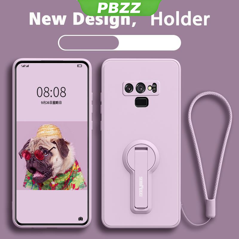 ốp lưng Ốp điện thoại Samsung Note 9 Ốp mềm Ốp chống sốc mịn bảo vệ silicon lỏng thiết kế mới 360 ° với giá đỡ ytxzzj01 đẹp viền vuông cute