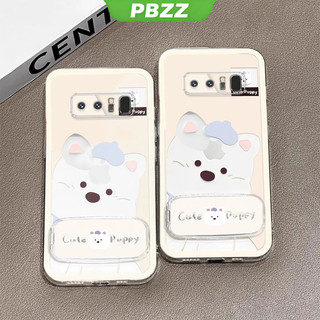 Ốp Lưng Cho SAMSUNG note 8 Vỏ Điện Thoại Vỏ Mềm Silicon Chống Sốc Trong Suốt Thiết Kế Mới Thẩm Mỹ Chó Dễ Thương Có Giá Đỡ Cho Gương TKXGDQZJ01