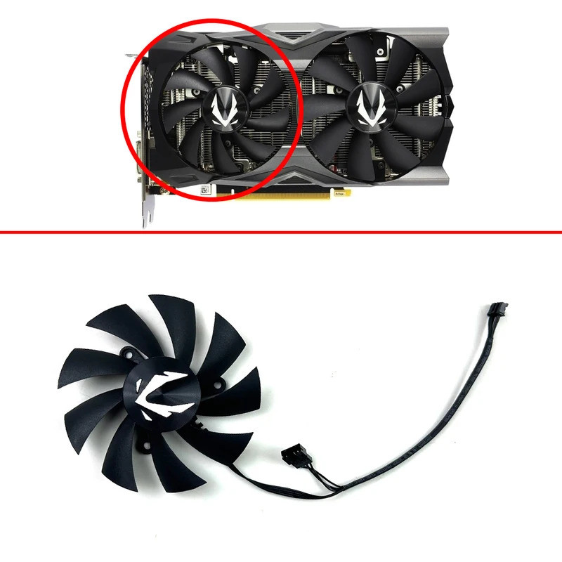 Quạt Làm Mát MỚI 87mm GA92S2H 0.35A 100MM GAA8S2U 0.45A Dành Cho ZOTAC GAMING GeForce RTX2070 HA RTX 2070 OC Quạt Thẻ video Mini