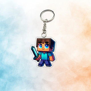 Móc Khóa Mica Keychain Minecraft Dễ Thương phụ kiện trang trí chibi dễ thương