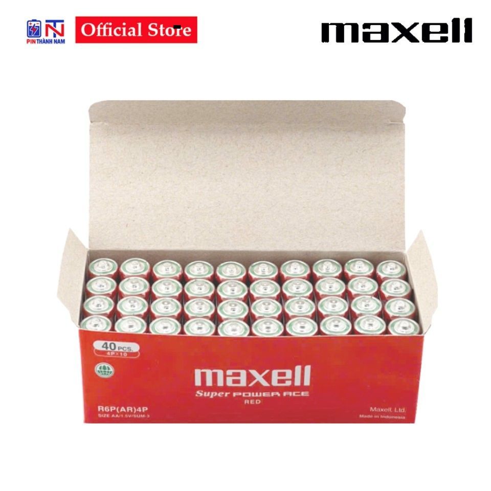Hộp Pin AA Maxell R6P Super Power Siêu Bền - Hàng Chính Hãng