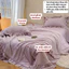 Bộ chăn ga 4 món mang phong cách tiểu thư, điệu đà với tông màu cực dễ thương MemminbeddingLuxury