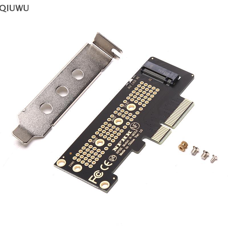 QIUWU NVMe PCIe M 2 NGFF SSD sang thẻ chuyển đổi PCI express x 4 sang M.2 thẻ có áo ngực.