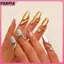Nhẫn Zircon Kim Loại Thanhtao, Đơn Giản với Vòng Móng Tay Có Thể Tháo Rời - Quà tặng Phù Hợp