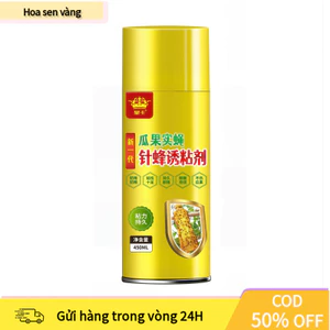 【COD】Keo xịt thu hút ruồi vàng công nghệ Đài Loan, bám chắc trên mọi bề mặt, diệt ruồi triệt để, an toàn cho cây trồng.