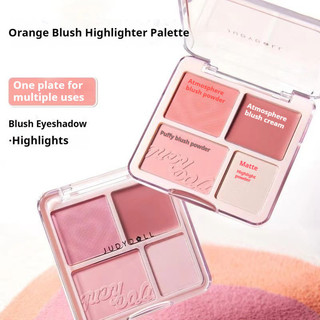 Đĩa Blusher Judydoll Đĩa Tất Cả Trong Một Dễ Dàng Tô Màu Kết Cấu Bột Mịn Nhiều Màu Phù Hợp Với Đĩa Blusher Di Động Trang Điểm Mặt
