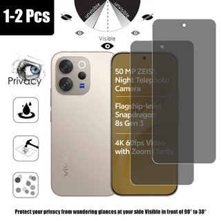 Vivo V70 Elite 5G 1-2 Chiếc Kính Cường Lực Chống Gián Điệp Chất Lượng Cao Bảo Vệ Màn Hình Riêng Tư Cho Vivo V60 V50 V40 V30 Lite 4G 5G Kính Chống Va Đập Bảo Vệ Phim Chống peeping