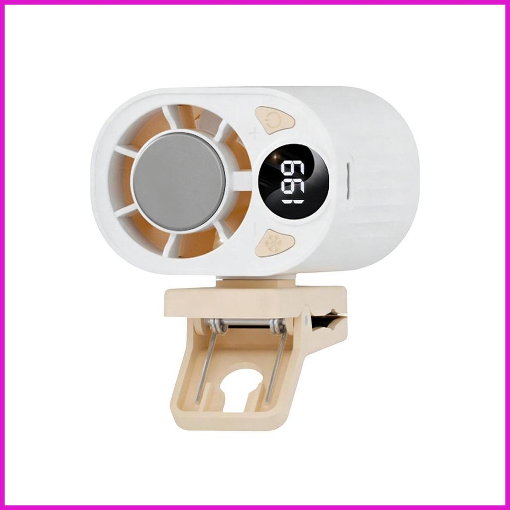 Quạt thắt lưng di động 199-Level 18000 RPM Thiết bị hiển thị kỹ thuật số có thể sạc lại Mùa hè Phụ kiện ngoài trời cho du lịch lyuvn