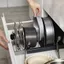 Giá đỡ nắp nồi ICUCKO, Giá đựng đồ có thể mở rộng bằng thép không gỉ, Kệ kéo có thể thu vào Giá đỡ tủ bếp có thể điều chỉnh Nhà bếp